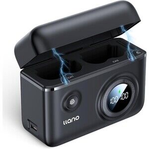 llano NP-W235 Camera Battery 18W Fast Dual USB C Charger w 2 Batteries Wireless